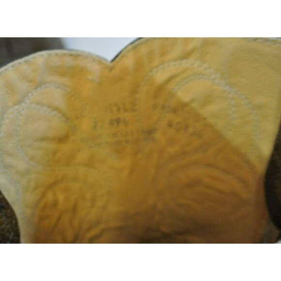 Ensign Leather Custom Vtg Cowboy boots Made in Salt Lake City Utah Wms size 6D main image 5